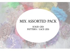 Mix Assorted Surprise pack, Shabby flowers, Pack of 40